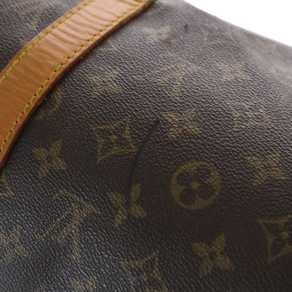 LOUIS VUITTON(ルイヴィトン) モノグラム キーポル50 PVC レザー ボストンバッグ ハンドバッグ ブラウン M41426 レディース