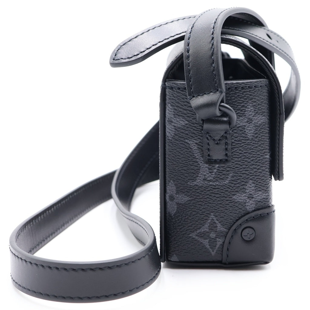 LOUIS VUITTON(ルイヴィトン) モノグラムエクリプス スティーマー ウェアラブル PVC レザー ブラック金具 ショルダーバッグ ミニバッグ ICタイプ ブラック M81783 レディース