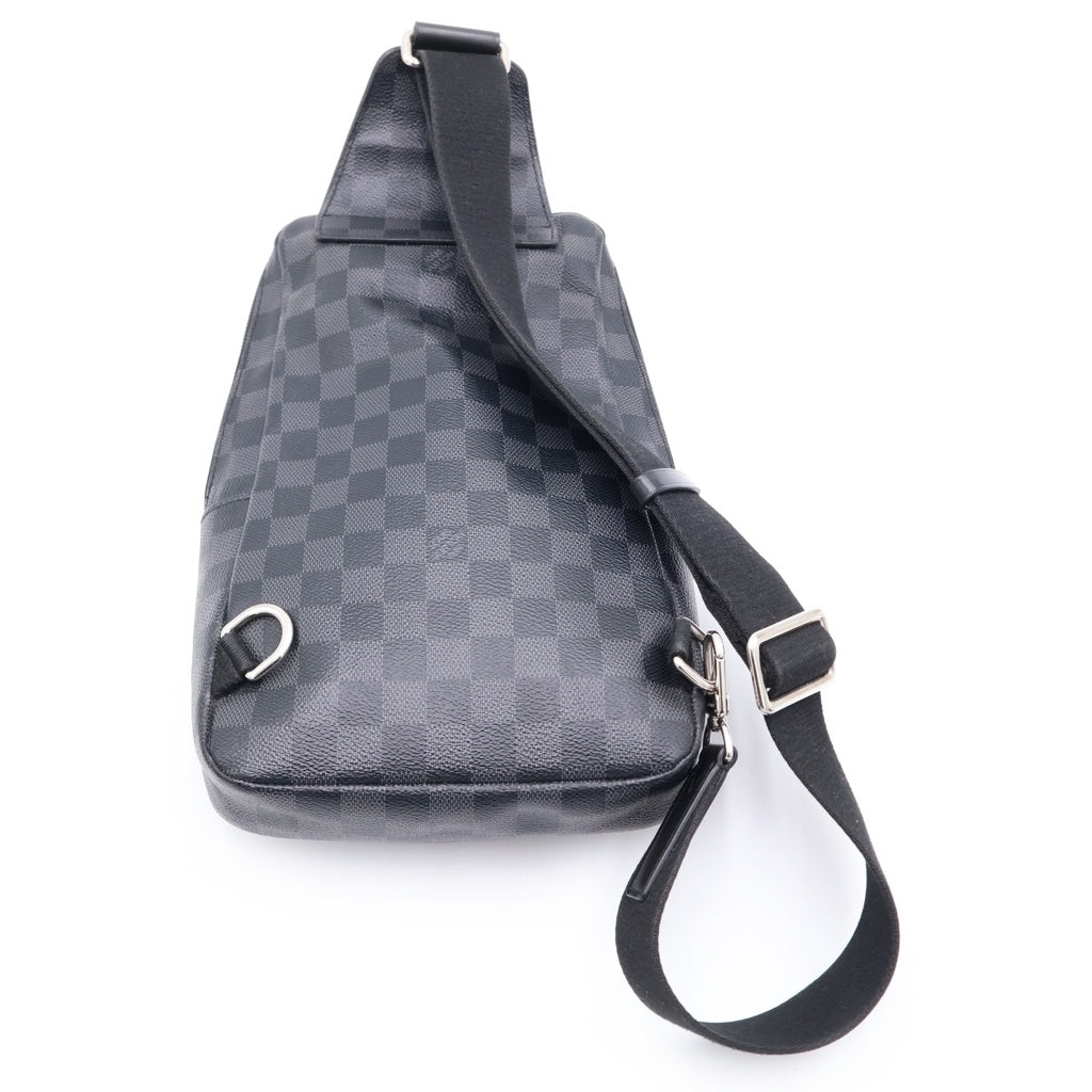 LOUIS VUITTON(ルイヴィトン) ダミエグラフィット アヴェニュー スリングバッグ PVC レザー ボディバッグ ショルダーバッグ ブラック N41719 レディース