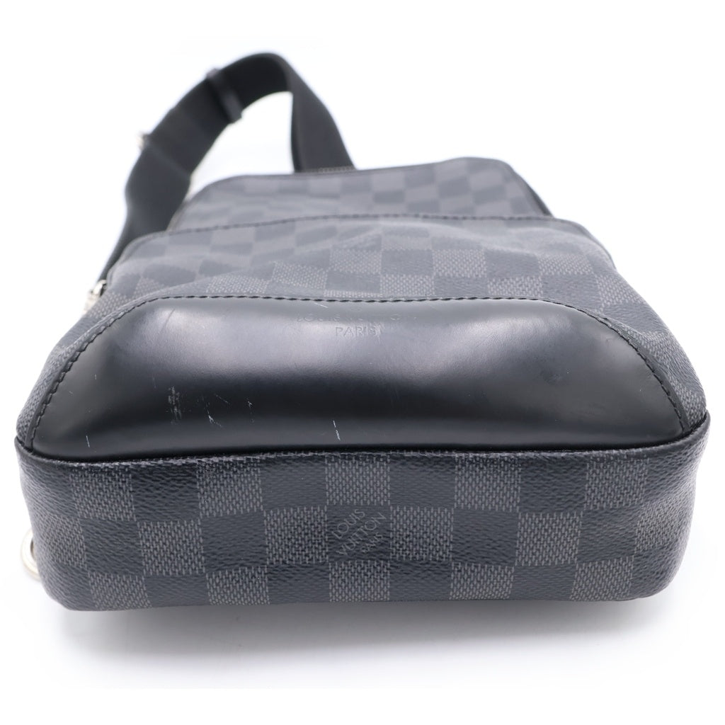 LOUIS VUITTON(ルイヴィトン) ダミエグラフィット アヴェニュー スリングバッグ PVC レザー ボディバッグ ショルダーバッグ ブラック N41719 レディース