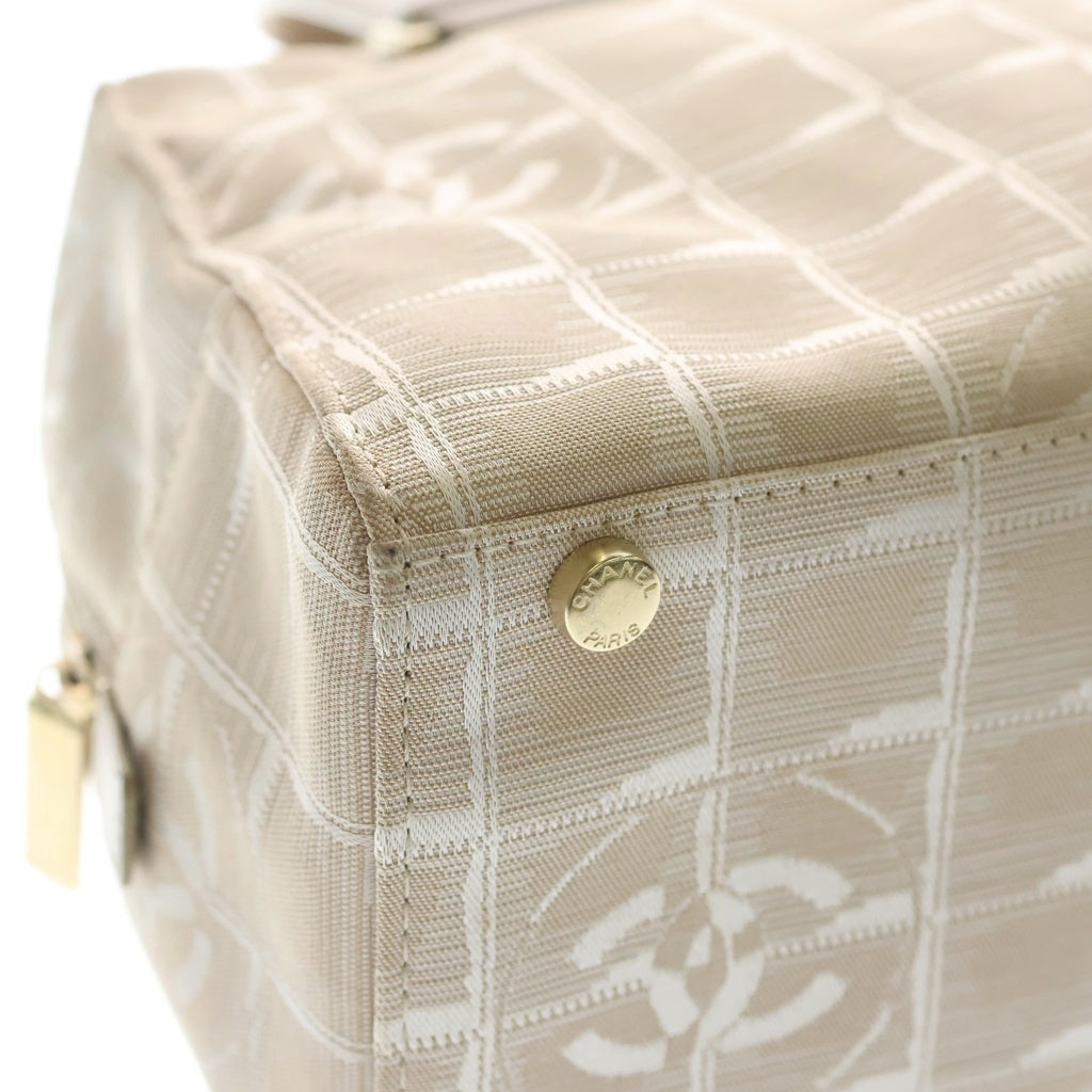 CHANEL(シャネル) ニュートラベルライン ナイロン ミニ ボストンバッグ ハンドバッグ ベージュ レディース