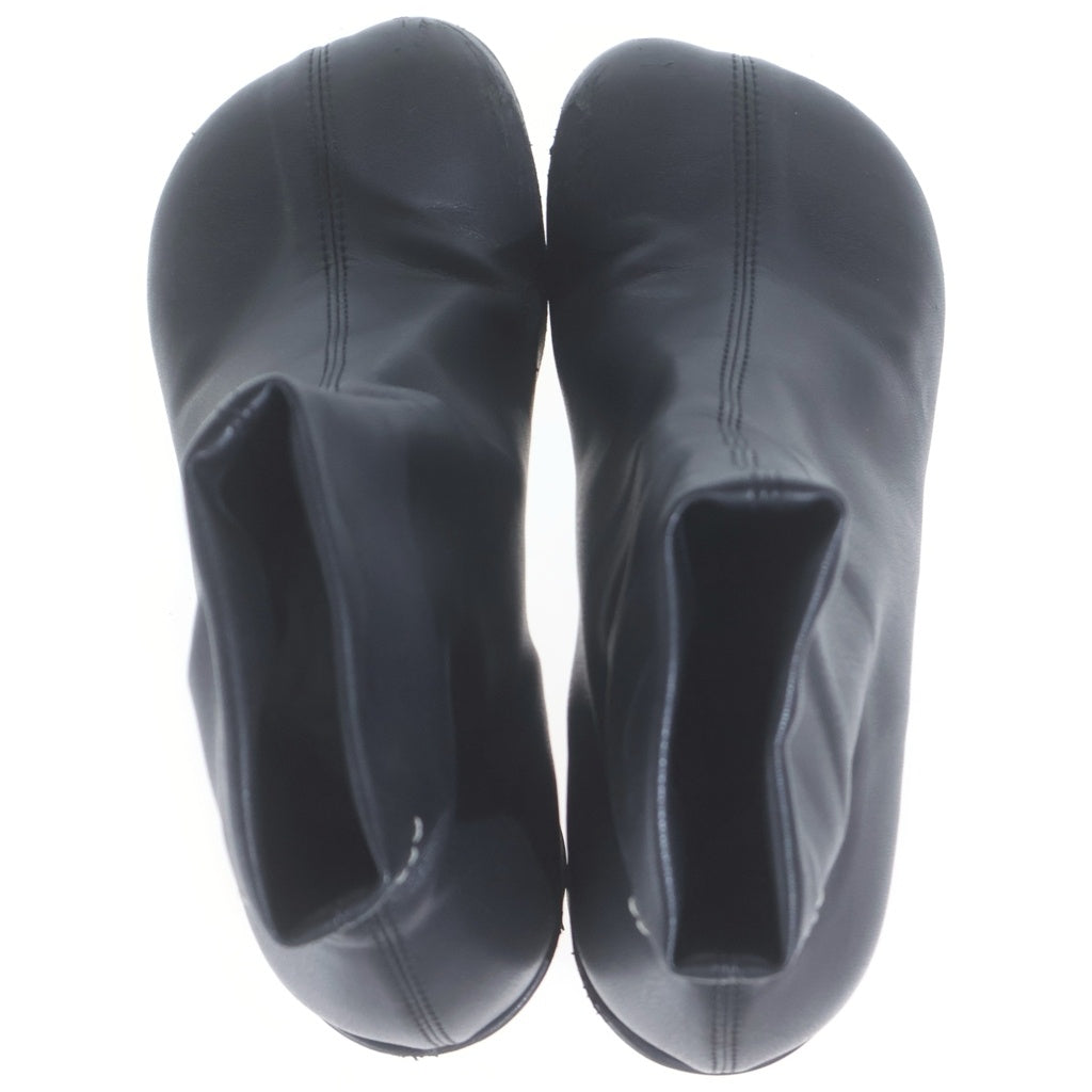 MM6 Maison Margiela(エムエムシックスメゾンマルジェラ) レザーヒールブーツ ブラック #36 レディース