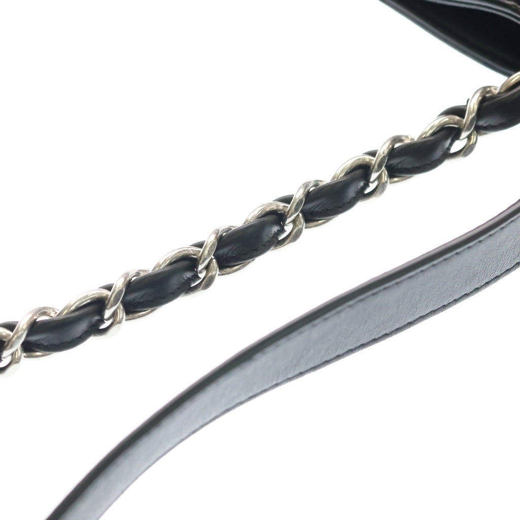CHANEL(シャネル) ハンドバッグ トートバッグ チェーンバッグ ブラック レザー AS5406 シルバー金具 レディース