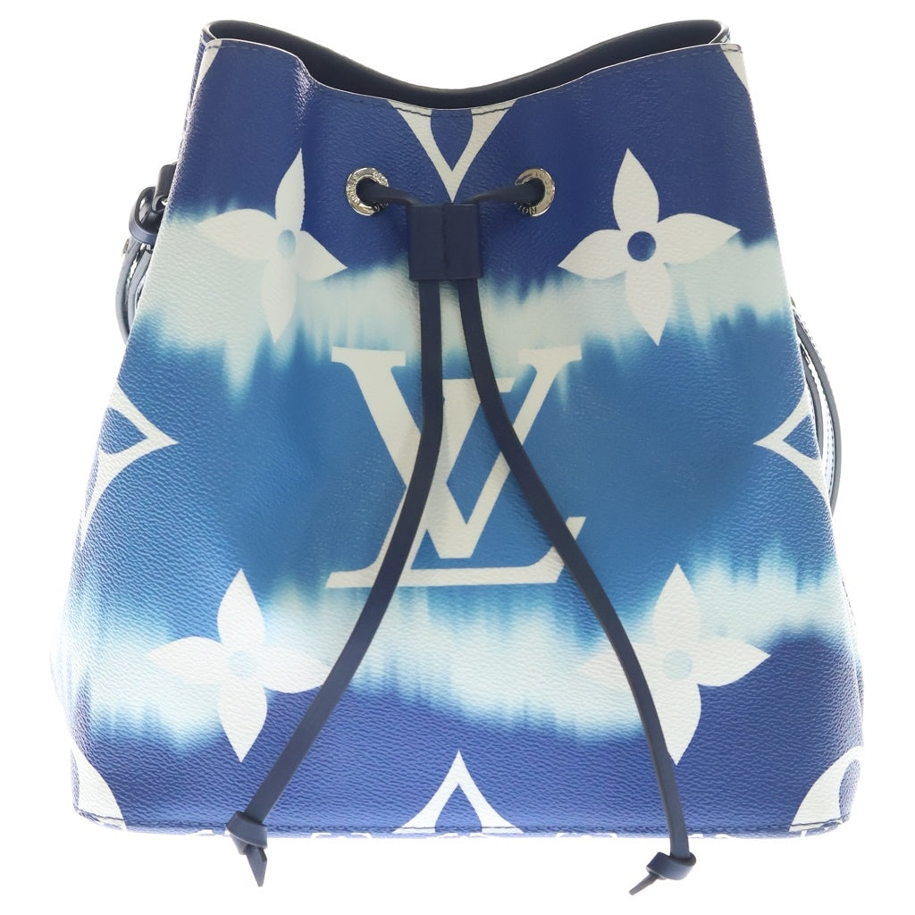 LOUIS VUITTON(ルイヴィトン) エスカル ネオノエ レザー 2WAY ハンドバッグ ショルダーバッグ 巾着バッグ ICタイプ ブルー/ホワイト M45126 レディース