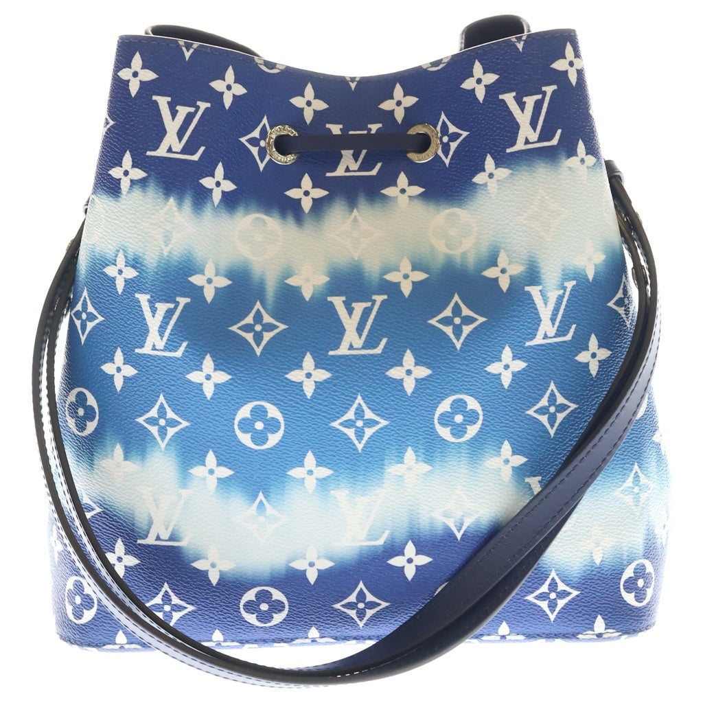 LOUIS VUITTON(ルイヴィトン) エスカル ネオノエ レザー 2WAY ハンドバッグ ショルダーバッグ 巾着バッグ ICタイプ ブルー/ホワイト M45126 レディース