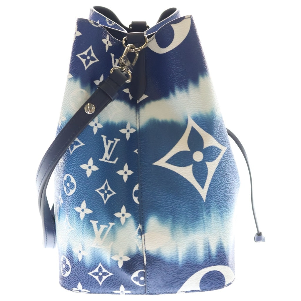 LOUIS VUITTON(ルイヴィトン) エスカル ネオノエ レザー 2WAY ハンドバッグ ショルダーバッグ 巾着バッグ ICタイプ ブルー/ホワイト M45126 レディース