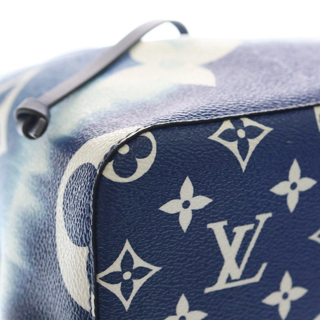 LOUIS VUITTON(ルイヴィトン) エスカル ネオノエ レザー 2WAY ハンドバッグ ショルダーバッグ 巾着バッグ ICタイプ ブルー/ホワイト M45126 レディース