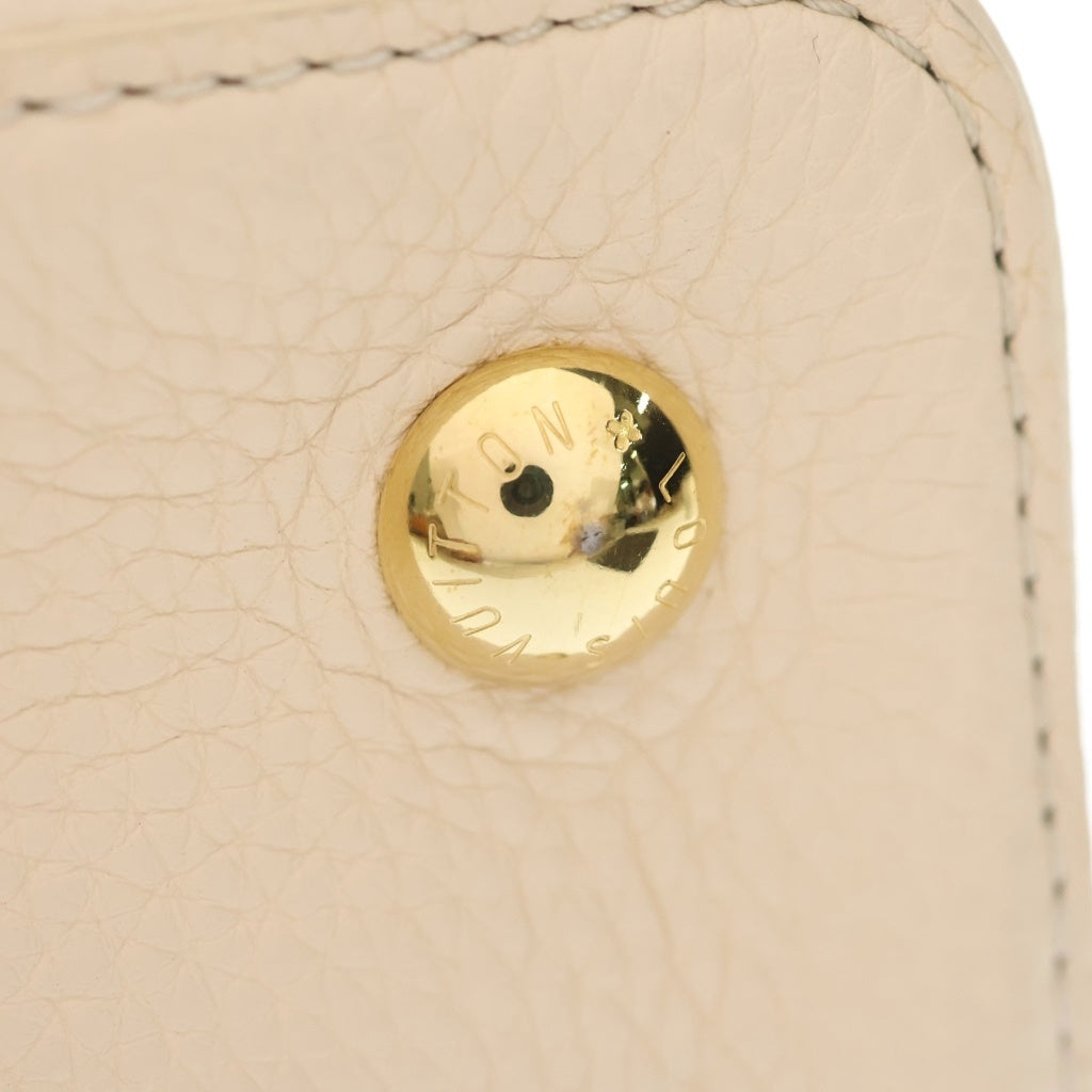 LOUIS VUITTON(ルイヴィトン) カプシーヌMM PM レザー 2WAY ハンドバッグ ショルダーバッグ ICタイプ バイカラー ブラック/ベージュ M52216 レディース