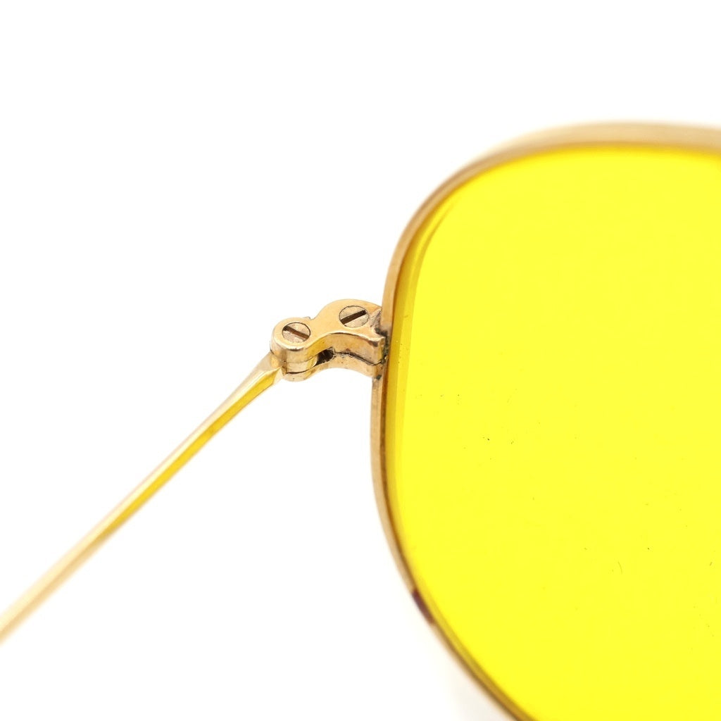 Ray Ban(レイバン) アウトドアーズマン カリクロームレンズ ボシュロムティアドロップフレーム ツーブリッジ サングラス メガネ 眼鏡 アイウェア ゴールド/イエロー