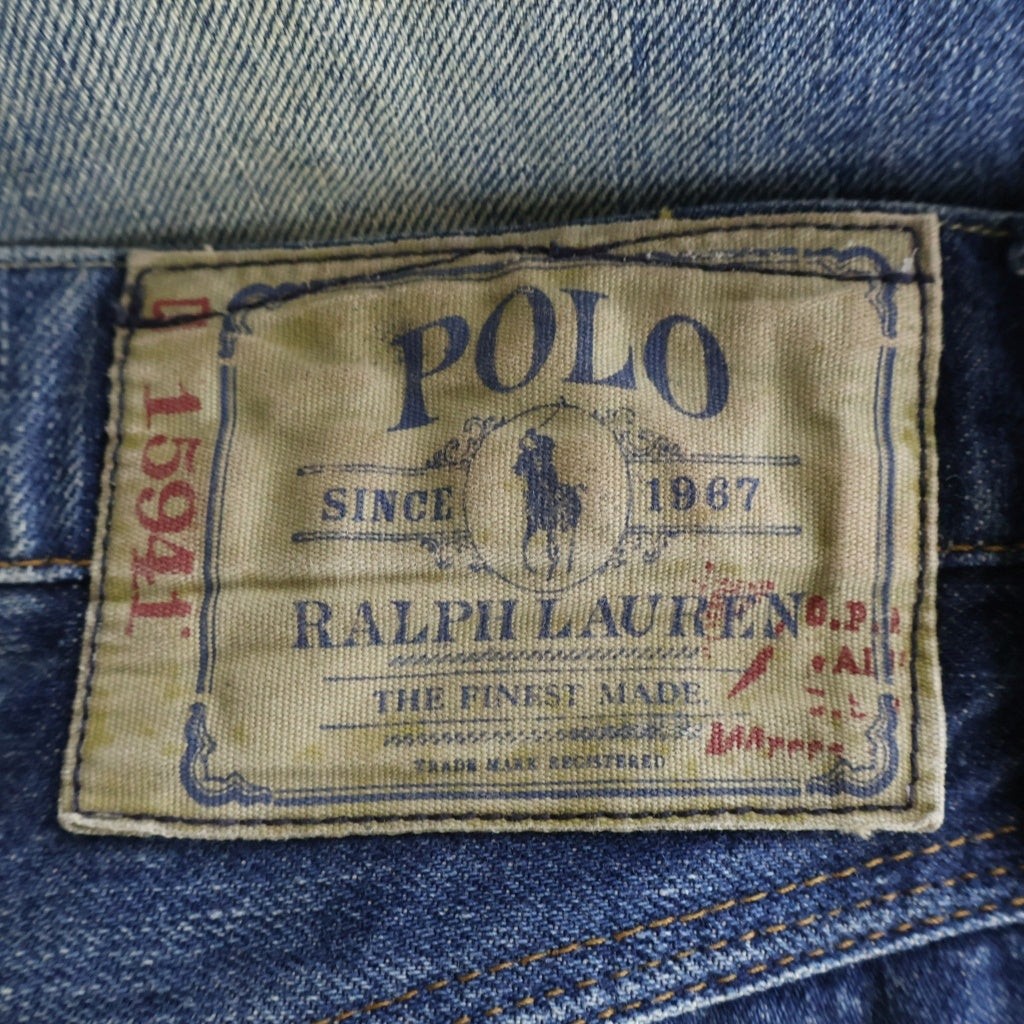 POLO RALPH LAUREN(ポロラルフローレン) デニムパンツ ジーンズ ボタンフライ ブルー MNBLDNMM4P00048
