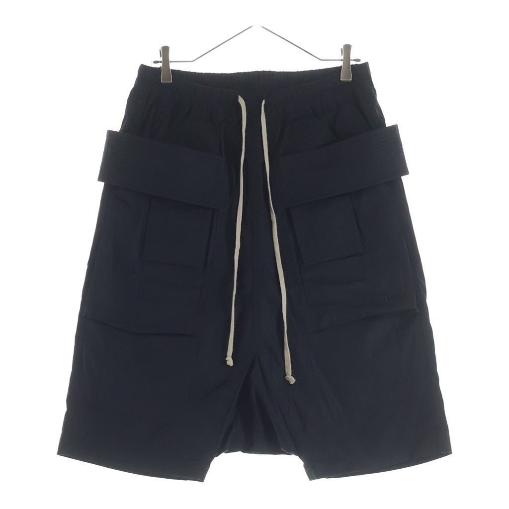 Rick Owens DRKSHDW(リックオウエンス ダークシャドウ) クリーチ カーゴパンツ ナイロン ハーフパンツ #S ブラック