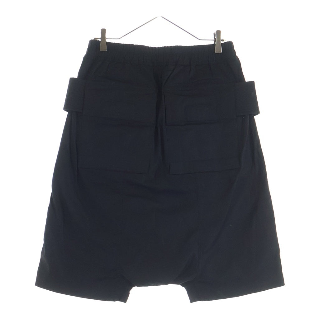 Rick Owens DRKSHDW(リックオウエンス ダークシャドウ) クリーチ カーゴパンツ ナイロン ハーフパンツ #S ブラック