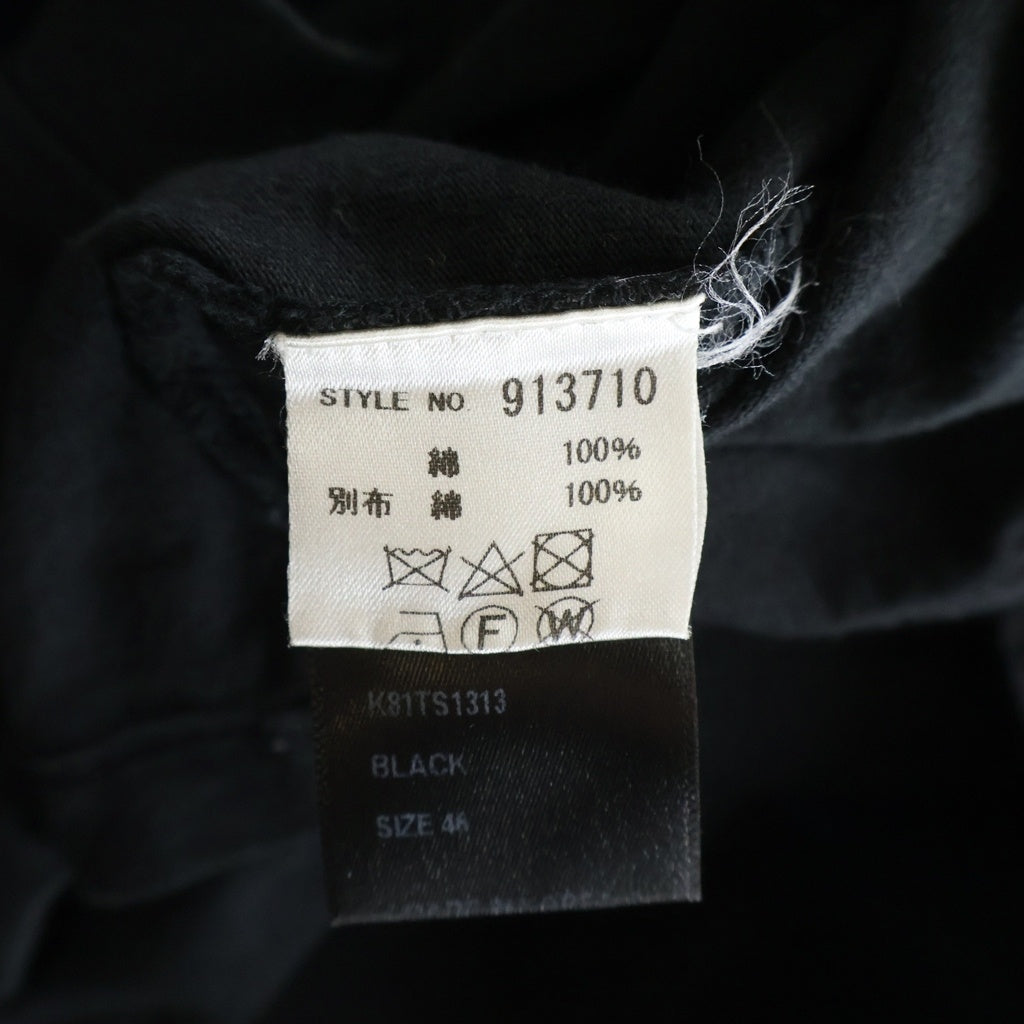 D.GNAK(ディ ナック) コットン 3WAY ギミックテック 変形 カッティング Tシャツ #46 ブラック