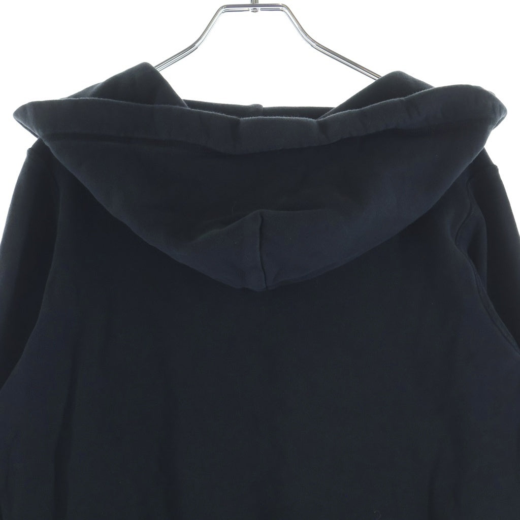 RAF SIMONS(ラフシモンズ) ロゴプリント コットン スウェットパーカー フーディ #M ブラック