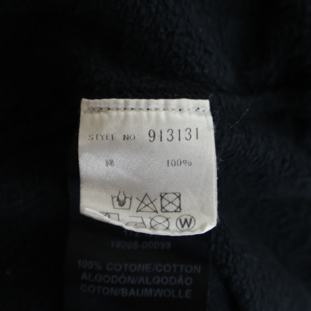 RAF SIMONS(ラフシモンズ) ロゴプリント コットン スウェットパーカー フーディ #M ブラック