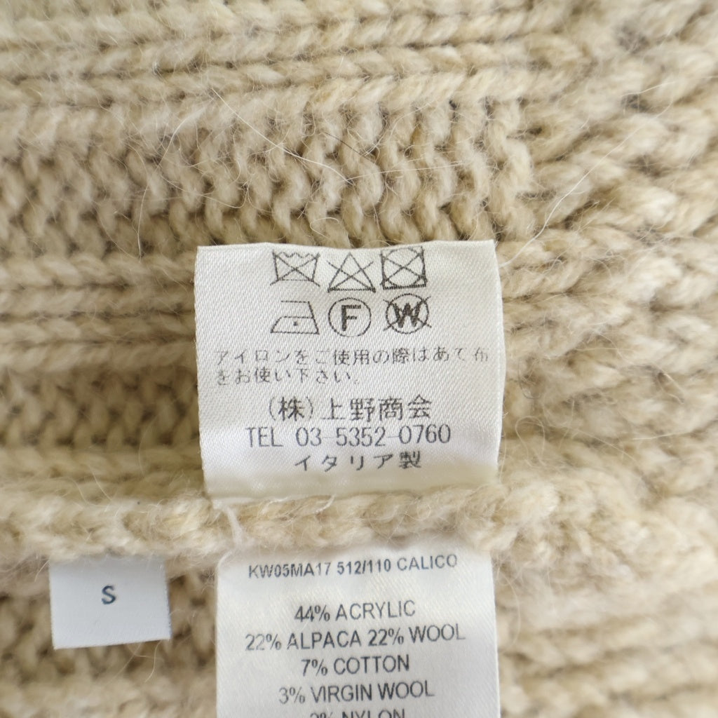 J.W.ANDERSON(ジェー ダブリュー アンダーソン) チェック柄 ハイネック オーバーサイズ 長袖 ニット #S ベージュ