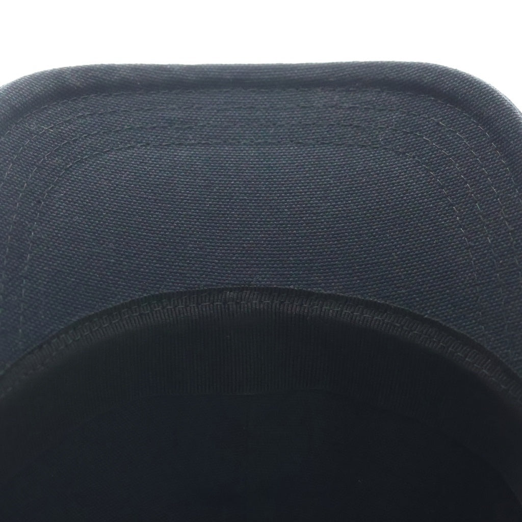LOEWE(ロエベ) アナグラム ラバーパッチ ベースボールキャップ 帽子 コットンキャンバス ブラック K820AA2X01
