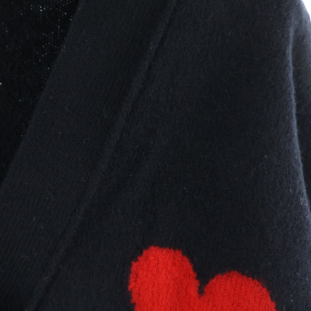ami paris(アミパリス) ロゴニットカーディガン ブラック #S