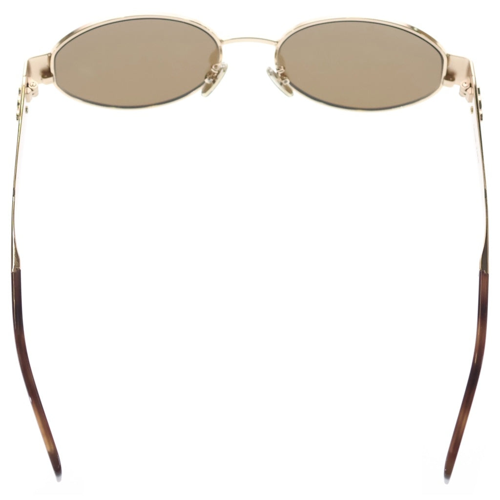 CELINE(セリーヌ) オーバルサングラス ゴールドフレーム ブラウンレンズ 54□18 レディース
