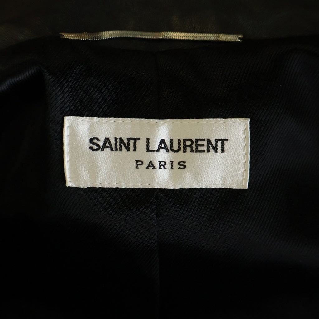 SAINT LAURENT PARIS(サンローランパリ) Y5YA1 レザーライダースジャケット ブラック #46 362239