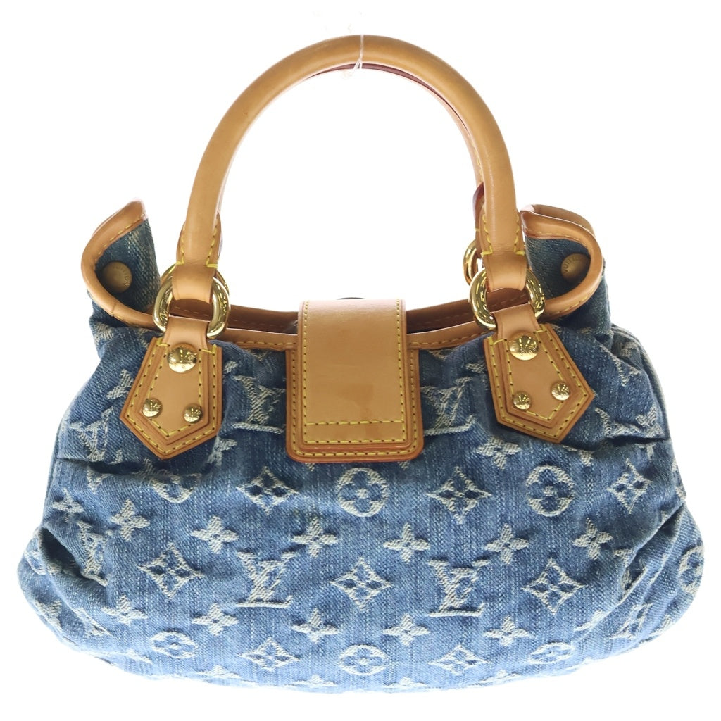 LOUIS VUITTON(ルイヴィトン) モノグラムデニム プリティー デニム レザー ハンドバッグ ブルー M95021 レディース