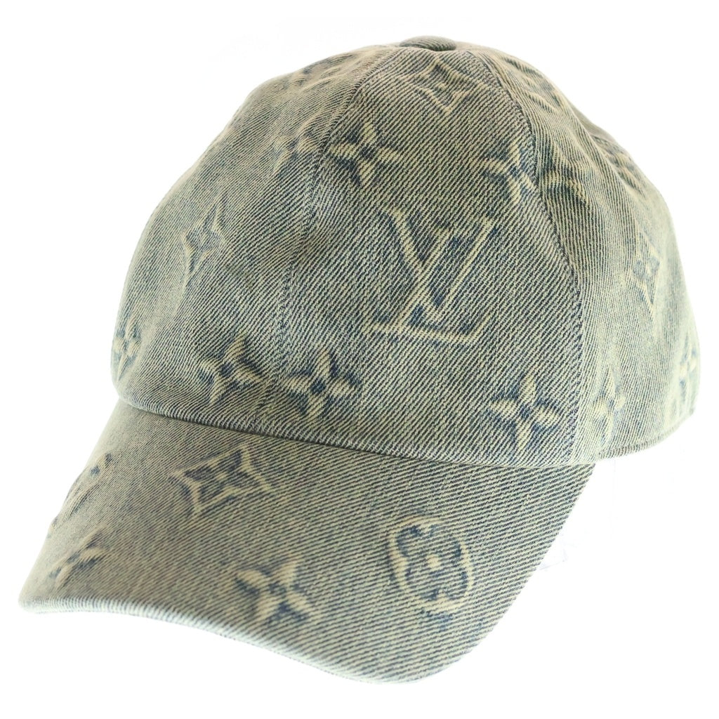 LOUIS VUITTON(ルイヴィトン) モノグラム ウォッシュデニム ベースボールキャップ 帽子 コットン M7156M