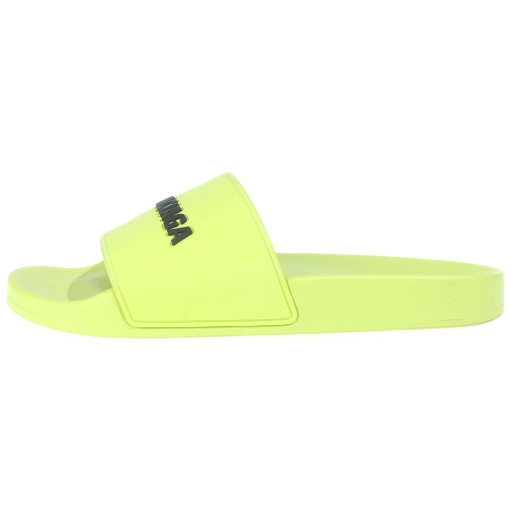 BALENCIAGA(バレンシアガ) POOL SLIDES プールスライド ロゴ ビーチサンダル ラバー イエロー
