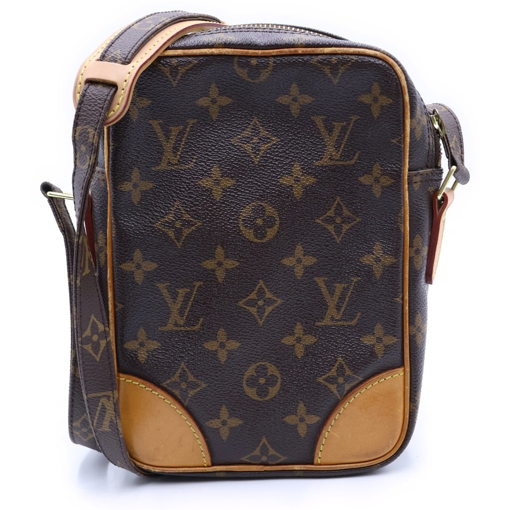 LOUIS VUITTON(ルイヴィトン) モノグラム アマゾン ショルダーバッグ ミニバッグ ブラウン レザー×PVC M45236 ゴールド金具 レディース