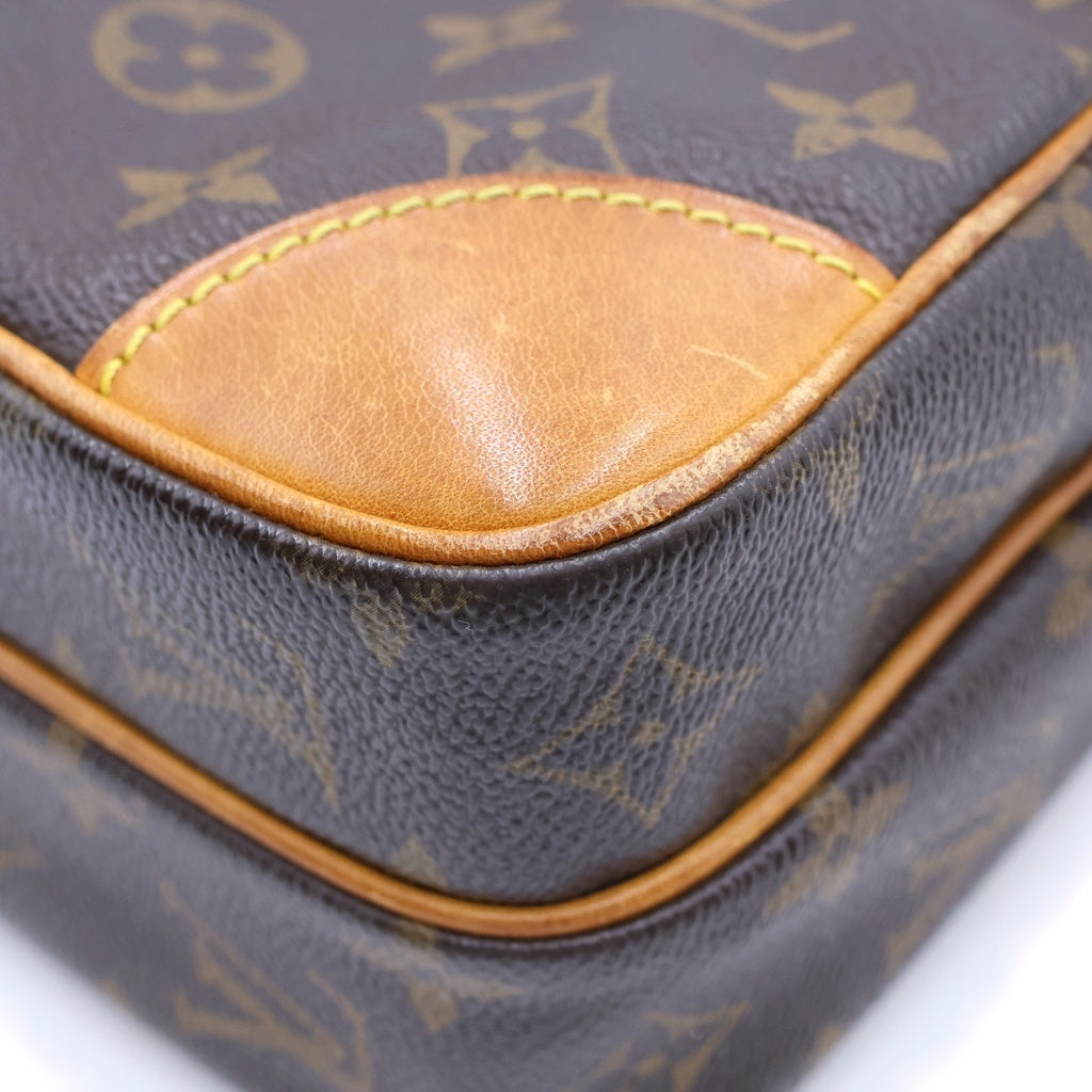 LOUIS VUITTON(ルイヴィトン) モノグラム アマゾン ショルダーバッグ ミニバッグ ブラウン レザー×PVC M45236 ゴールド金具 レディース