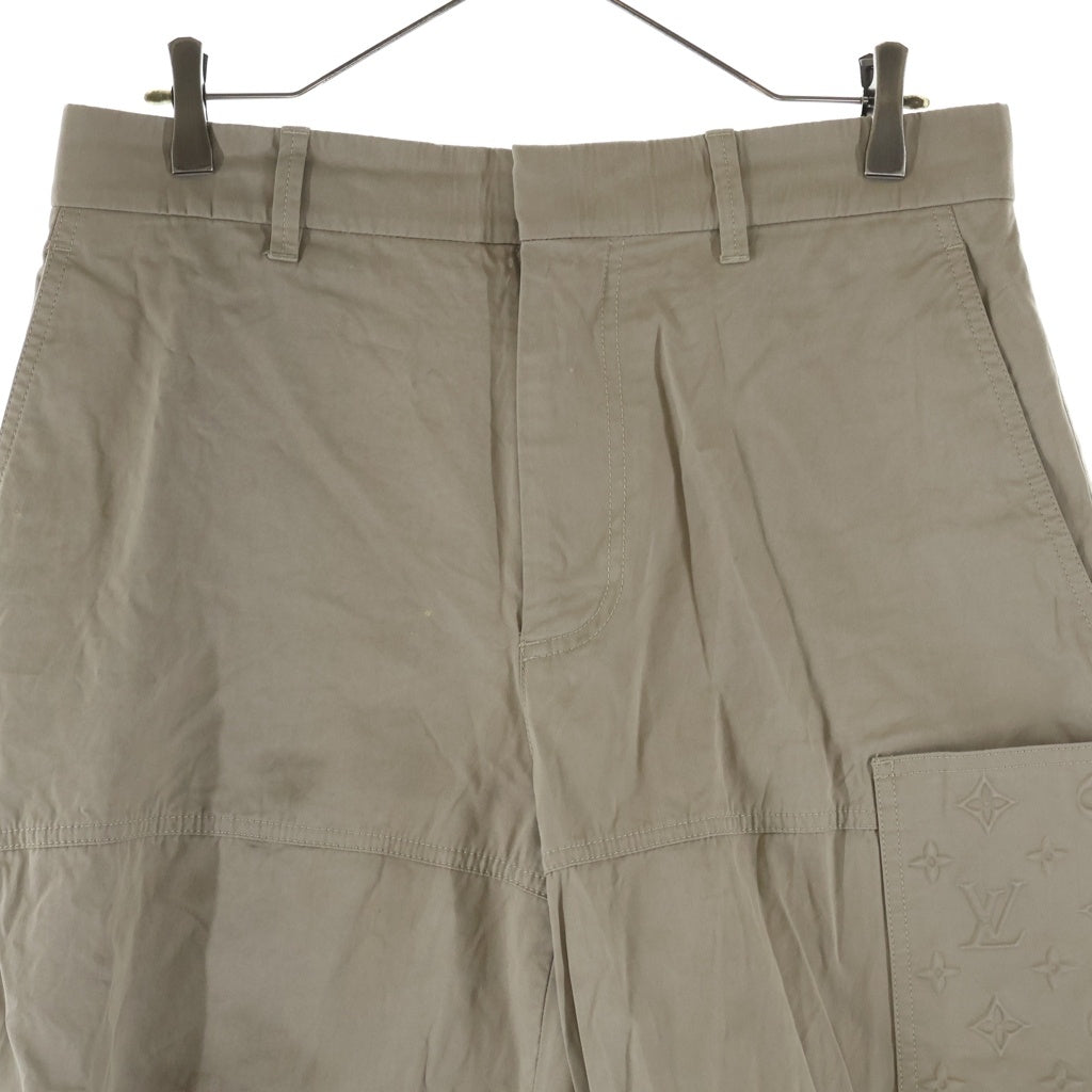 LOUIS VUITTON(ルイヴィトン) モノグラムポケット シグネチャーカーゴパンツ ベージュ #46 RM262ME L04 HVP40W