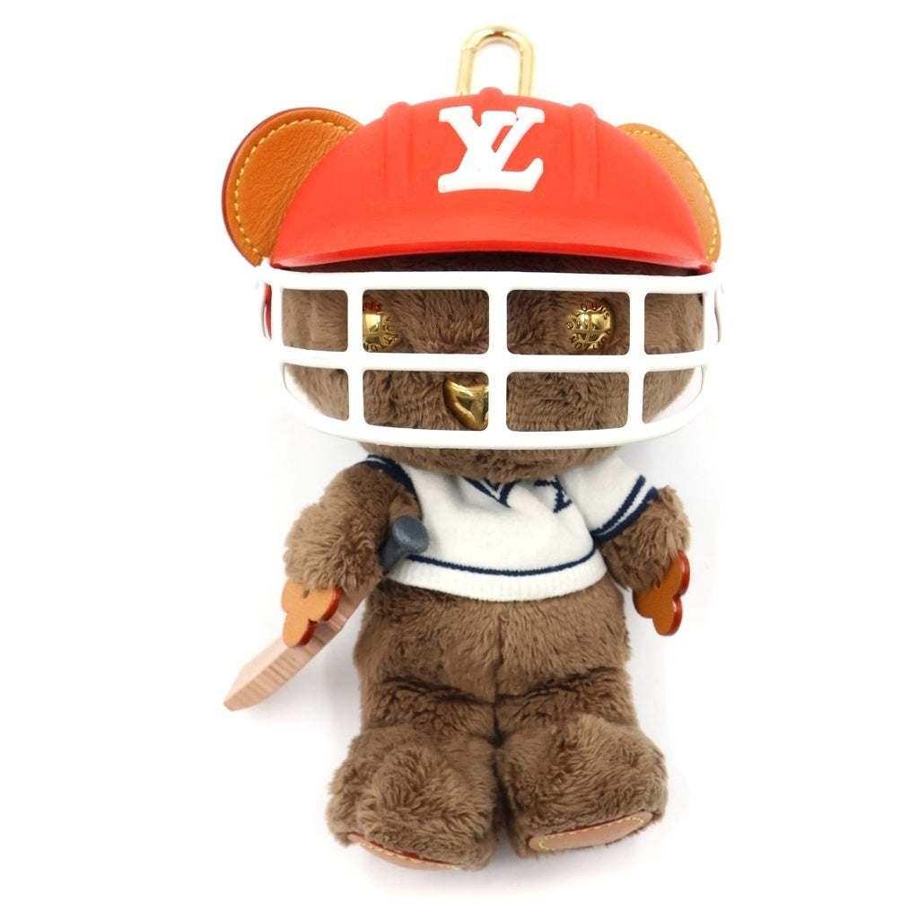 LOUIS VUITTON(ルイヴィトン) バックチャーム LVルイ ベア クリケット バッグチャーム マスコット キーホルダー ブラウン M03678 ゴールド金具 レディース