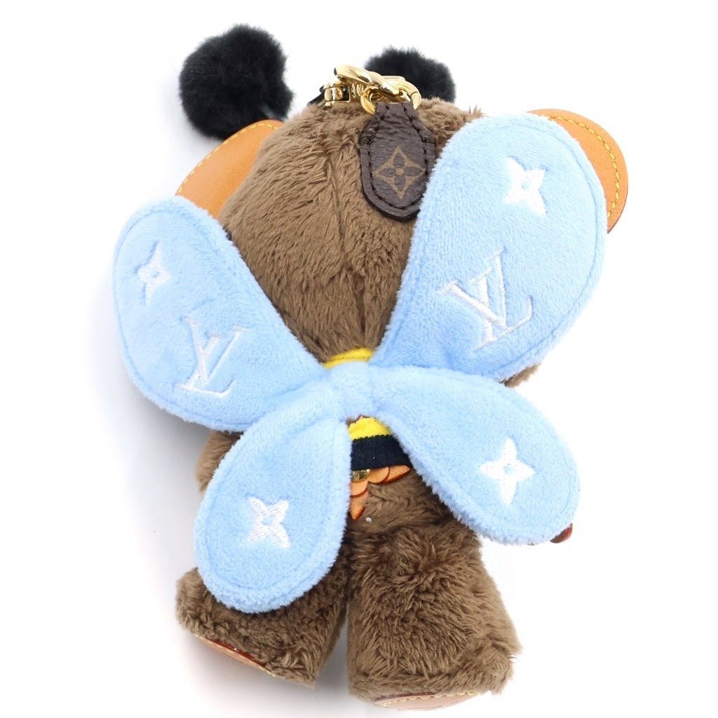 LOUIS VUITTON(ルイヴィトン) バックチャーム LVルイ ベア ビー バッグチャーム マスコット キーホルダー ブラウン M03573 ゴールド金具 レディース