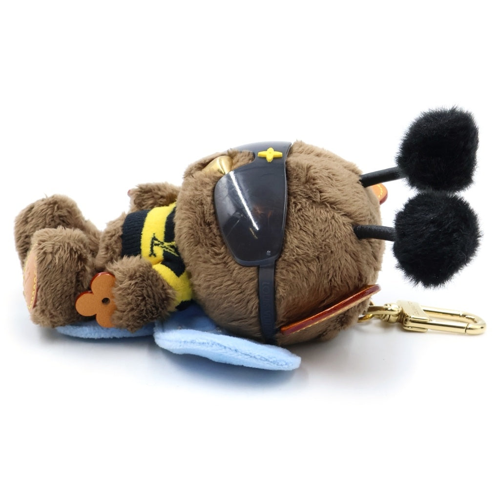 LOUIS VUITTON(ルイヴィトン) バックチャーム LVルイ ベア ビー バッグチャーム マスコット キーホルダー ブラウン M03573 ゴールド金具 レディース