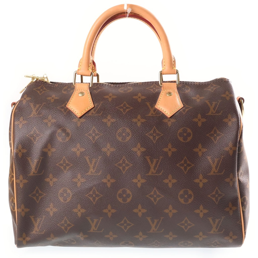 LOUIS VUITTON(ルイヴィトン) モノグラム キーポルバンドリエール30 2WAYハンドバッグ ショルダーバッグ ブラウン レザー×PVC M41112 ゴールド金具 レディース