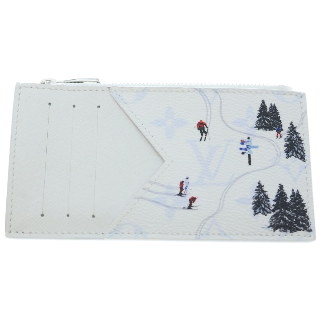 LOUIS VUITTON(ルイヴィトン) 日本限定 レジャー スキー モノグラム コイン・カードケース フラグメントケース 名刺入れ ホワイト PVC M29507 シルバー金具