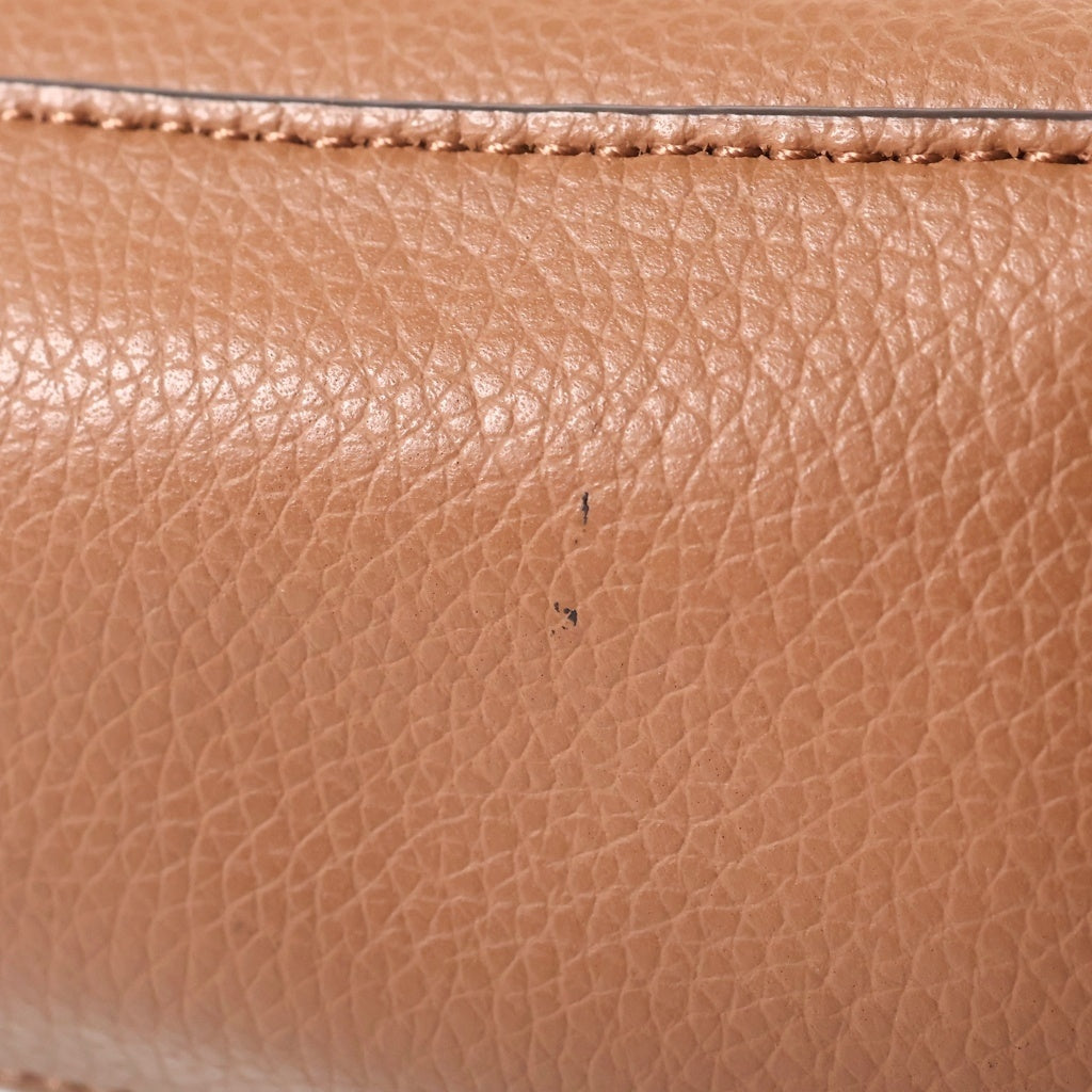 TORY BURCH(トリー バーチ) ウォーカー 2wayハンドバッグ ショルダーバッグ ブラウン×レッド レザー レディース