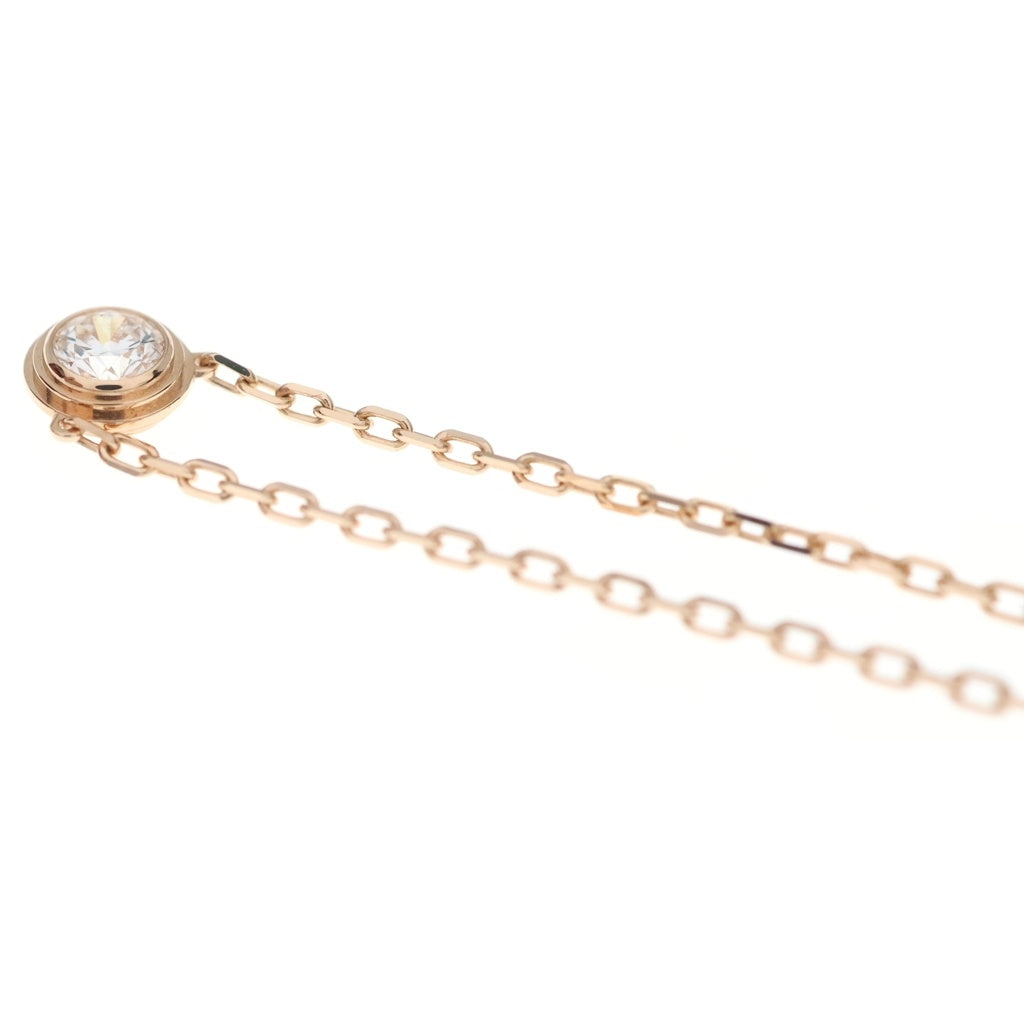 Cartier(カルティエ) ダムールLM 1Pダイヤ ネックレス ペンダント チェーン ピンクゴールド Au750PG レディース