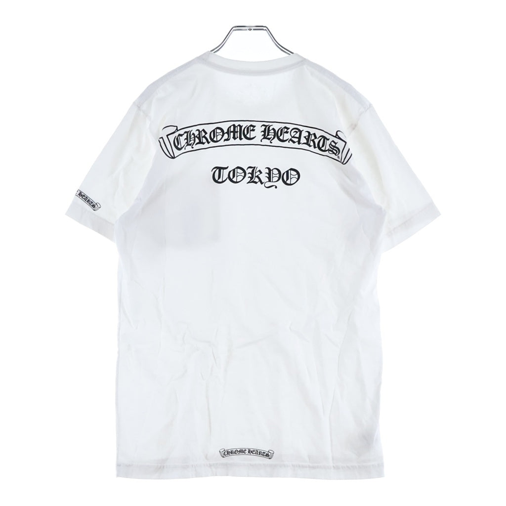 CHROME HEARTS(クロムハーツ) 東京限定スクロールラベルポケットTシャツ カットソー ホワイト