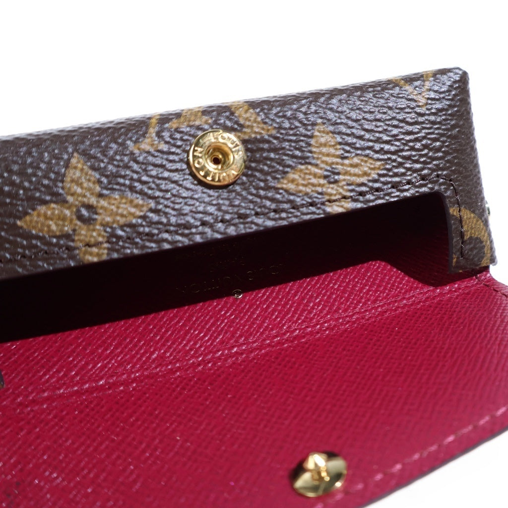 LOUIS VUITTON(ルイヴィトン) モノグラム ポシェット リヴェットPM PVC レザー リップケース 印鑑ケース マルチケース ポーチ ブラウン M61473 レディース
