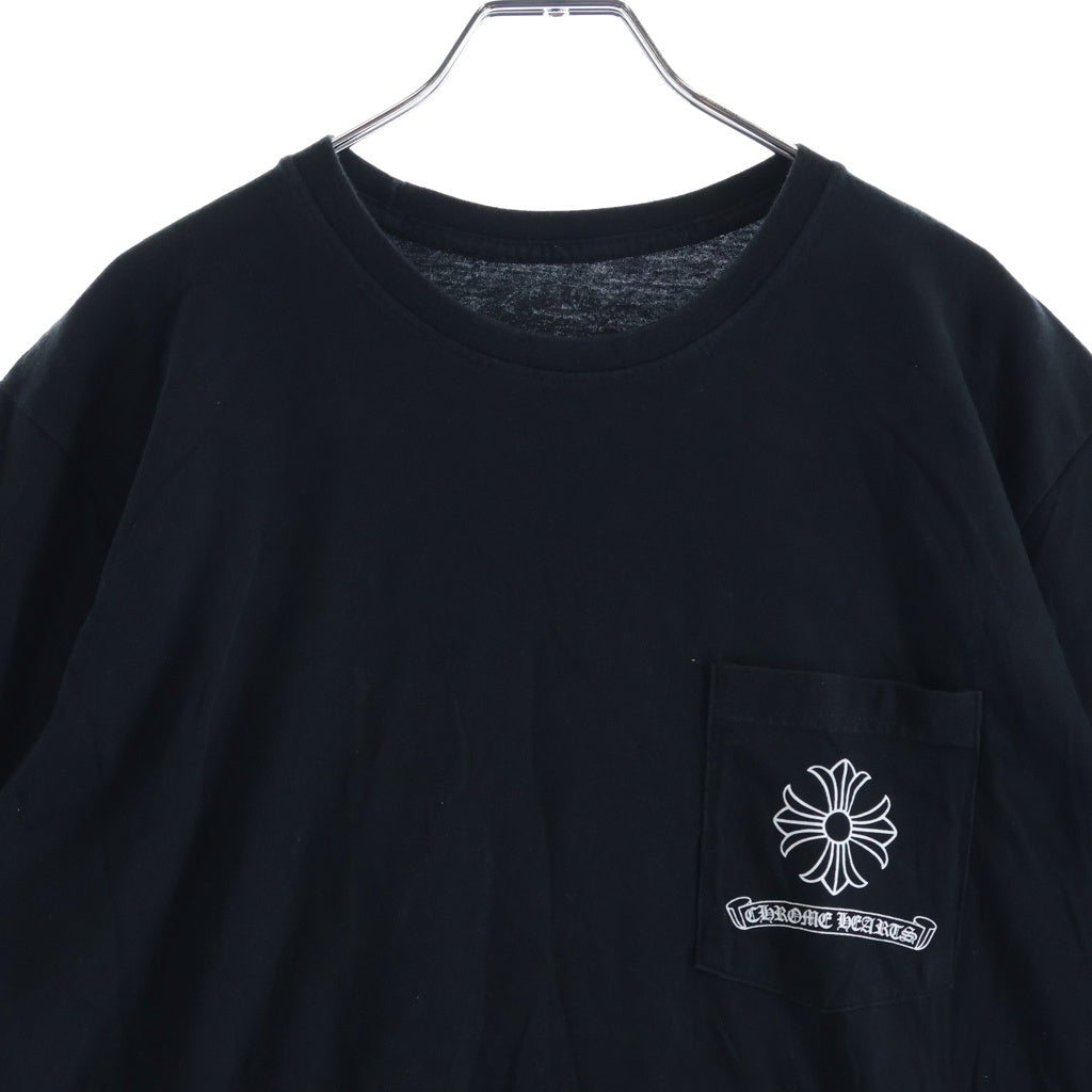 CHROME HEARTS(クロムハーツ) アーチロゴ ダガープリント 半袖Tシャツ ブラック #L