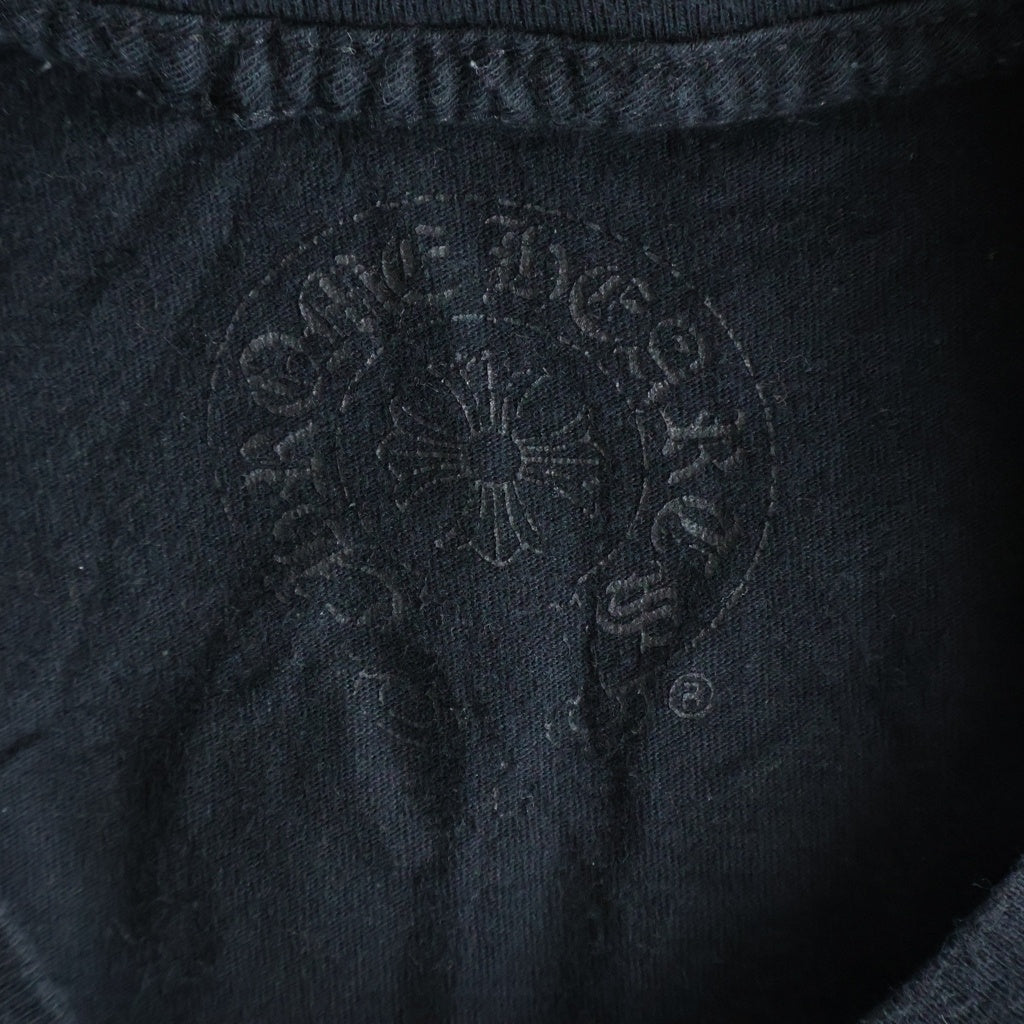 CHROME HEARTS(クロムハーツ) アーチロゴ ダガープリント 半袖Tシャツ ブラック #L