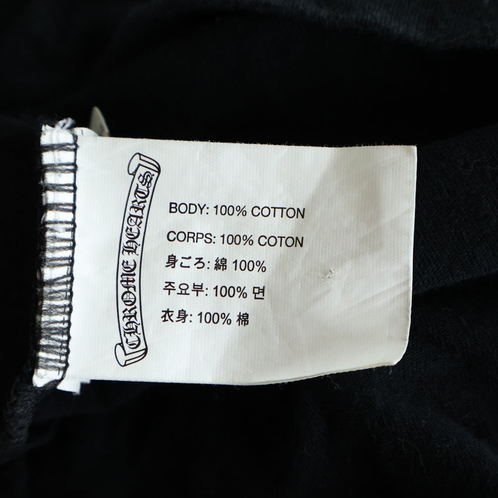 CHROME HEARTS(クロムハーツ) アーチロゴ ダガープリント 半袖Tシャツ ブラック #L