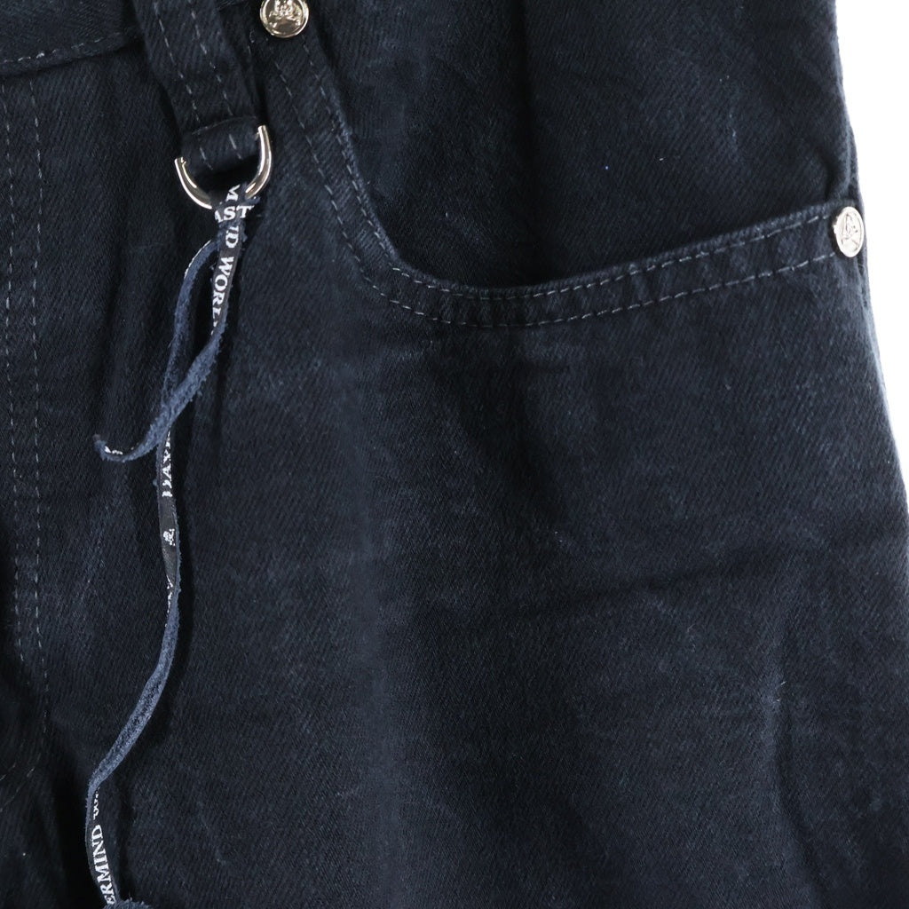 mastermind JAPAN(マスターマインドジャパン) MW BONTAGE TAPERED DENIM PANTS ボンテージテーパードデニムパンツ ブラック