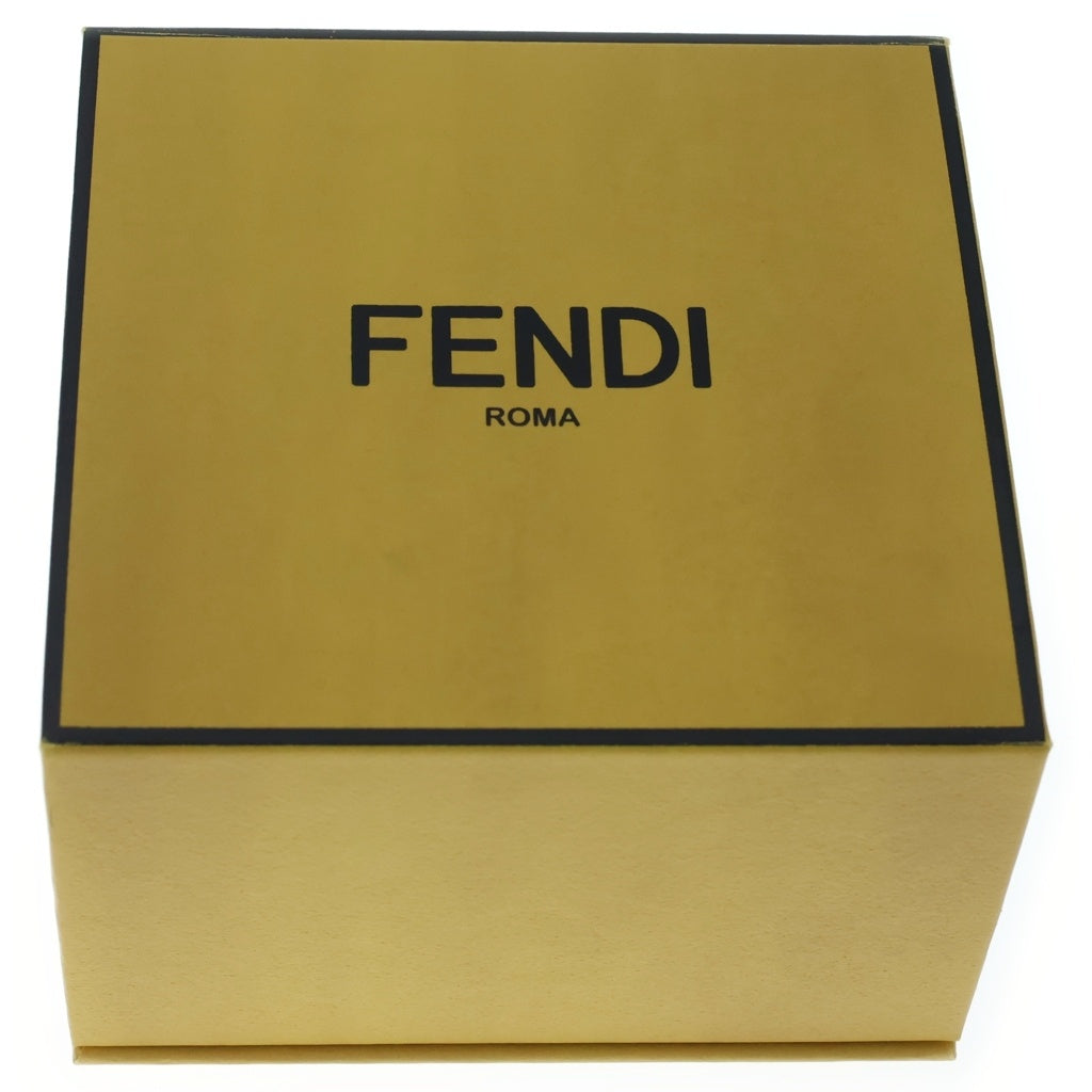 FENDI(フェンディ) エフイズフェンディブレスレット ピンク GP×レザー シルバー金具 レディース
