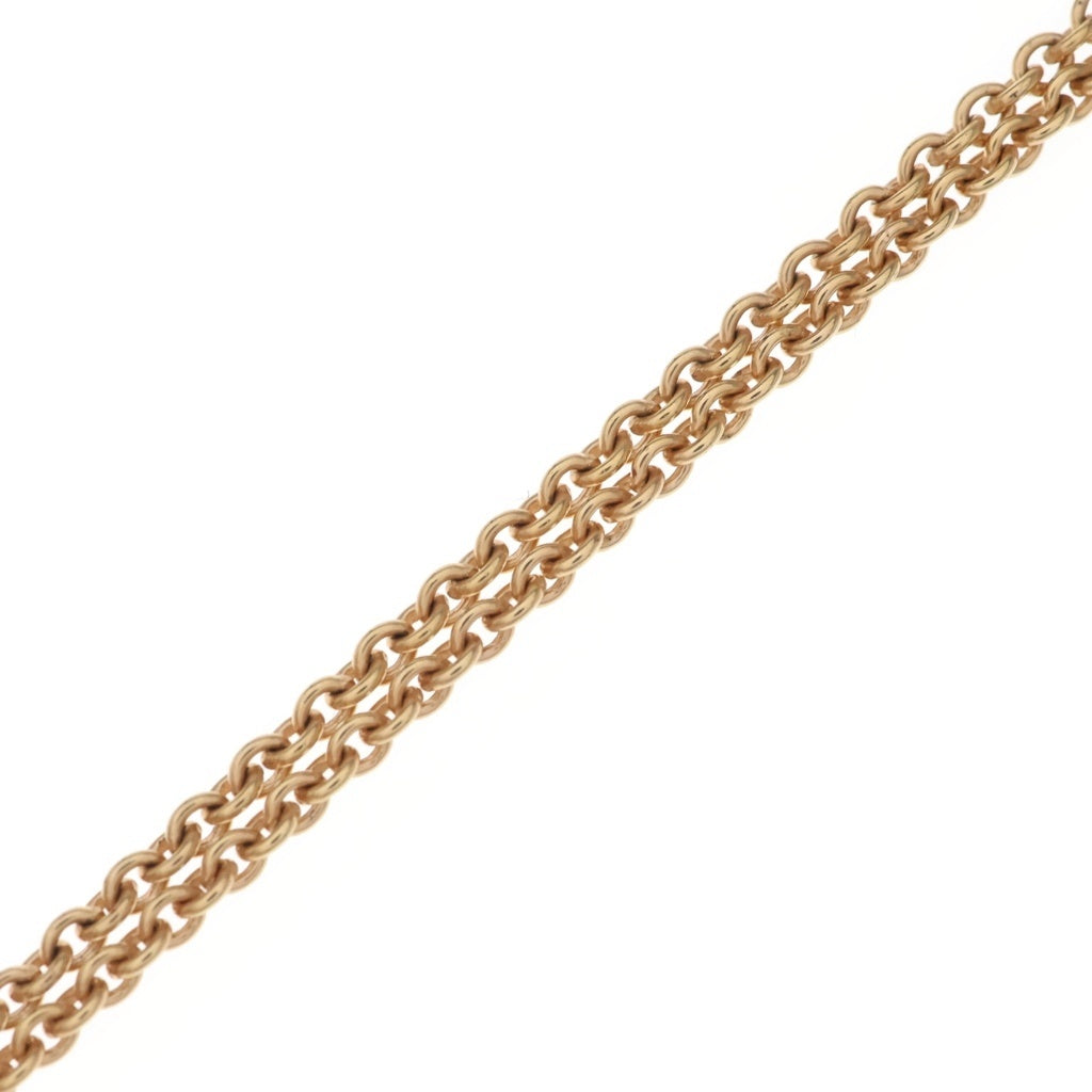 HERMES(エルメス) ミニマイヨンPM シェーヌダンクル ネックレス ペンダント チェーン ベージュ×ピンクゴールド GP レディース
