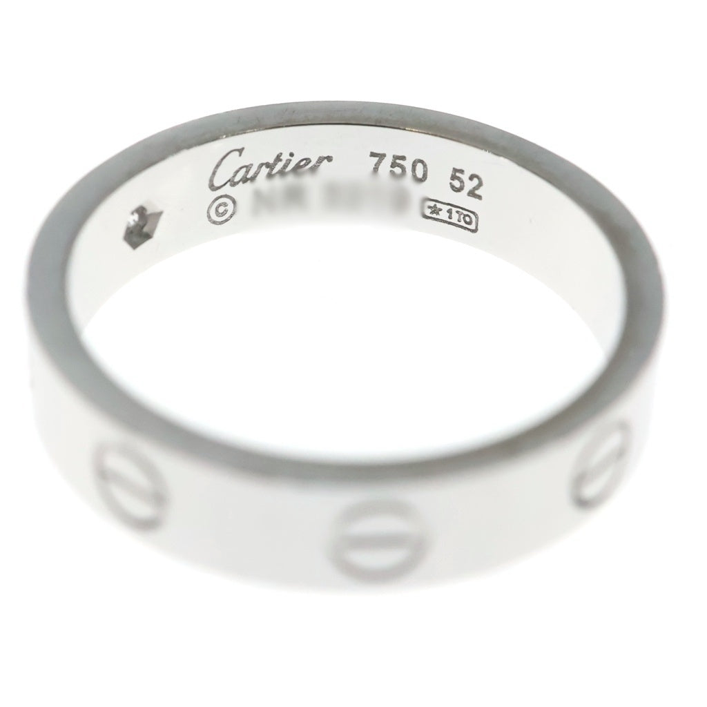 Cartier(カルティエ) ミニラブ 1PDダイヤ リング ホワイトゴールド Au750WG #52