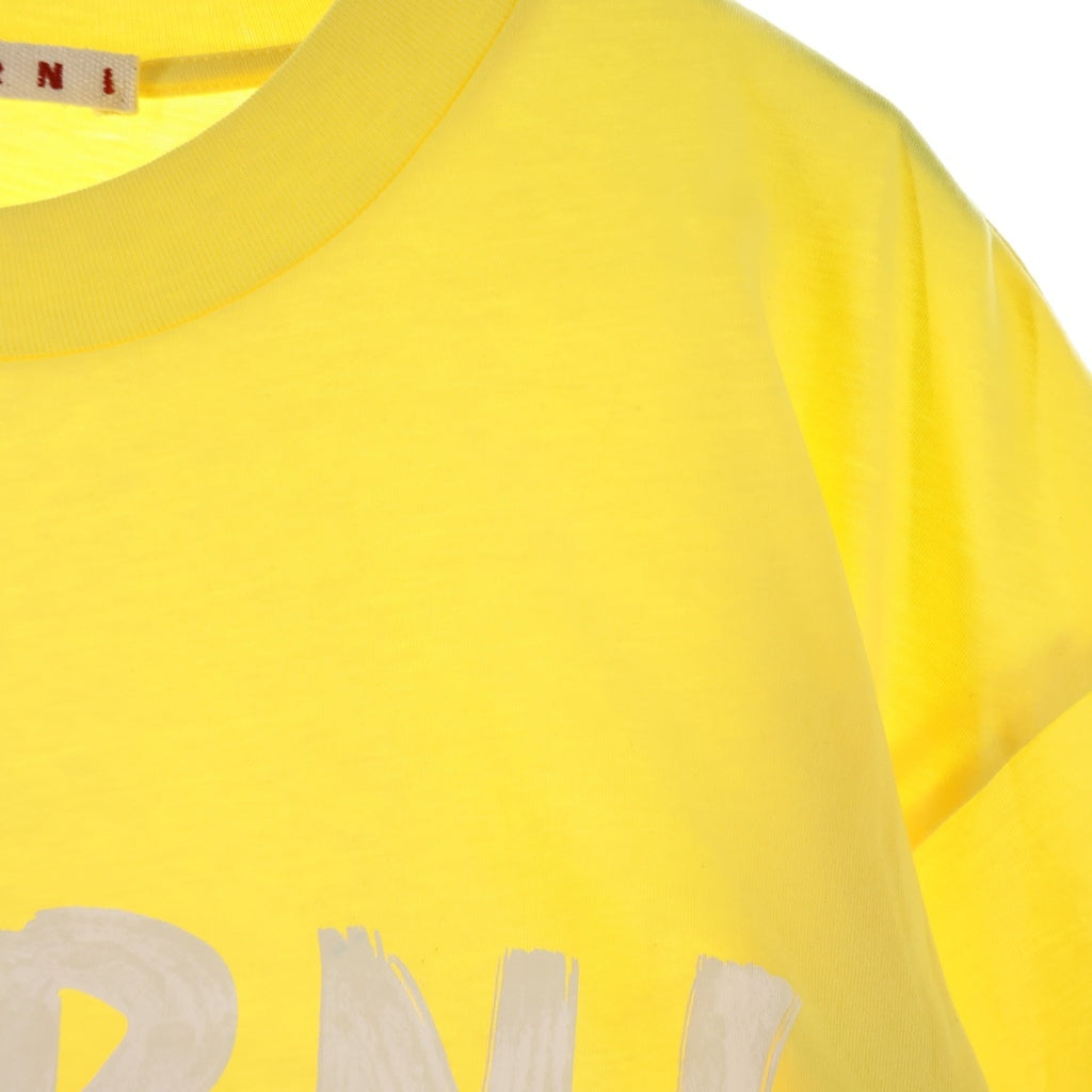 MARNI(マルニ) 24SS LOGO S/S TEE フロントロゴ 半袖Tシャツ カットソー コットン イエロー THJET49EPH