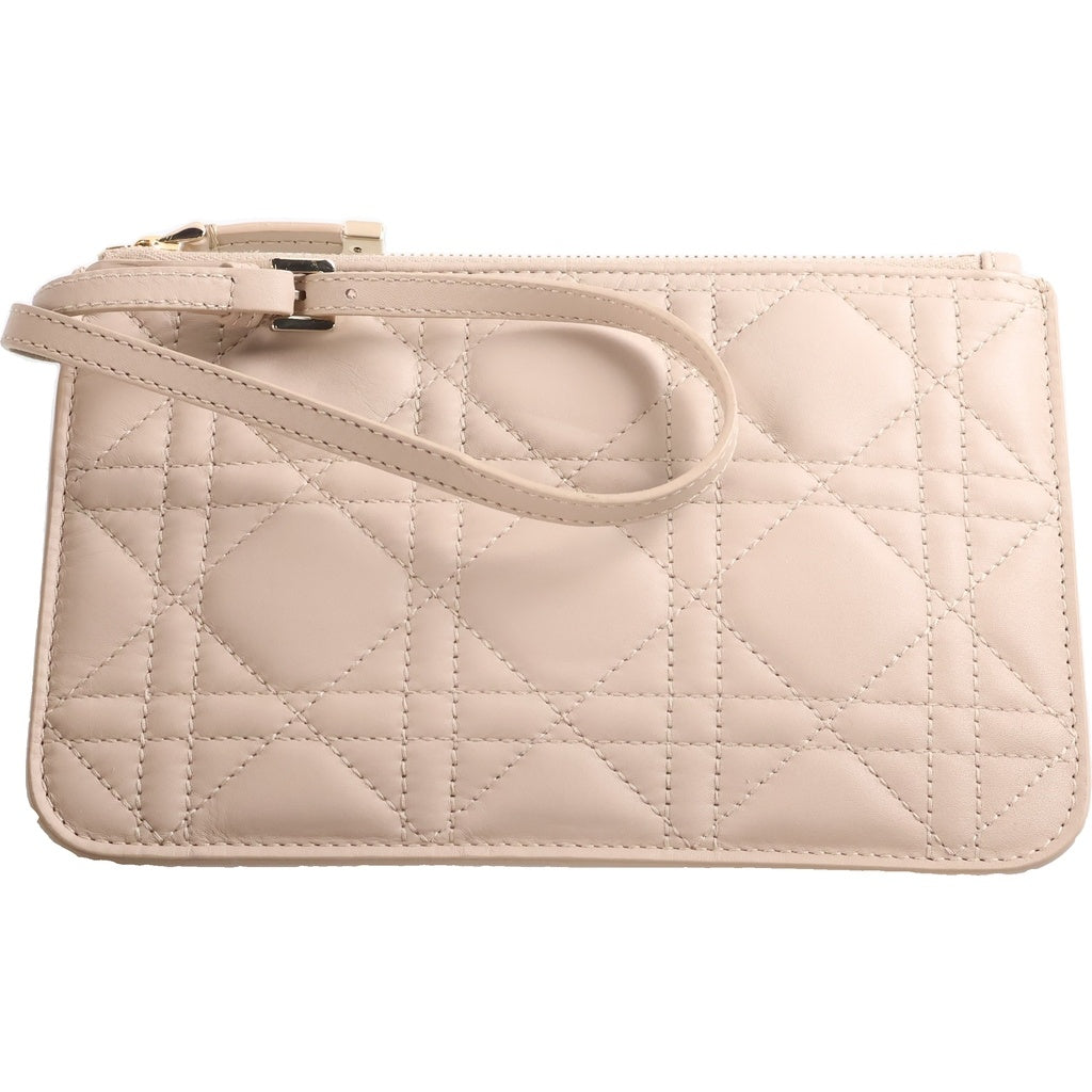 Christian Dior(クリスチャンディオール) トゥジュール マクロカナージュ ハンドバッグ カーフ ベージュ レディース