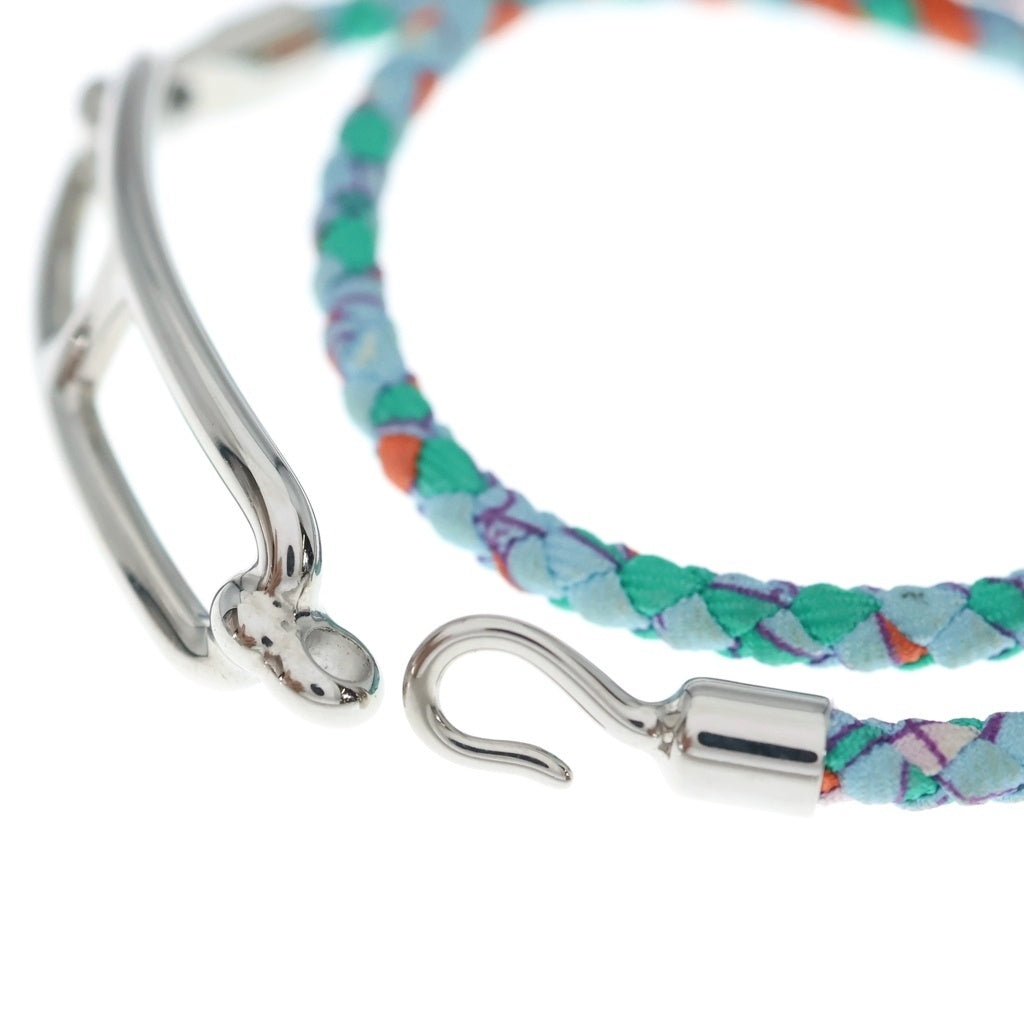 HERMES(エルメス) ルリ ブレスレット ライトブルー シルバー Ag925 レディース