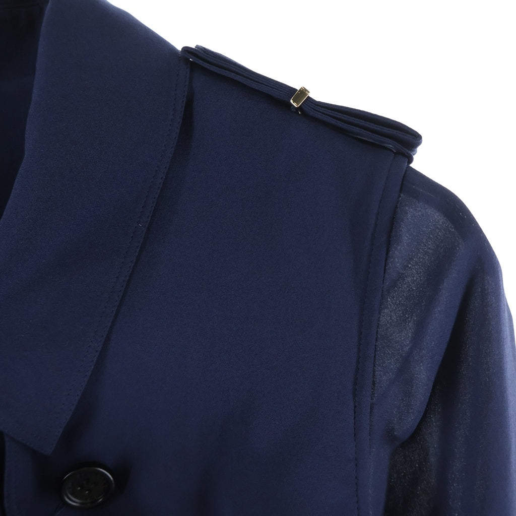 VALENTINO(ヴァレンティノ) トレンチコートデザインサイドジップ シャツワンピース ネイビー CNSHAMAN1SHA レディース
